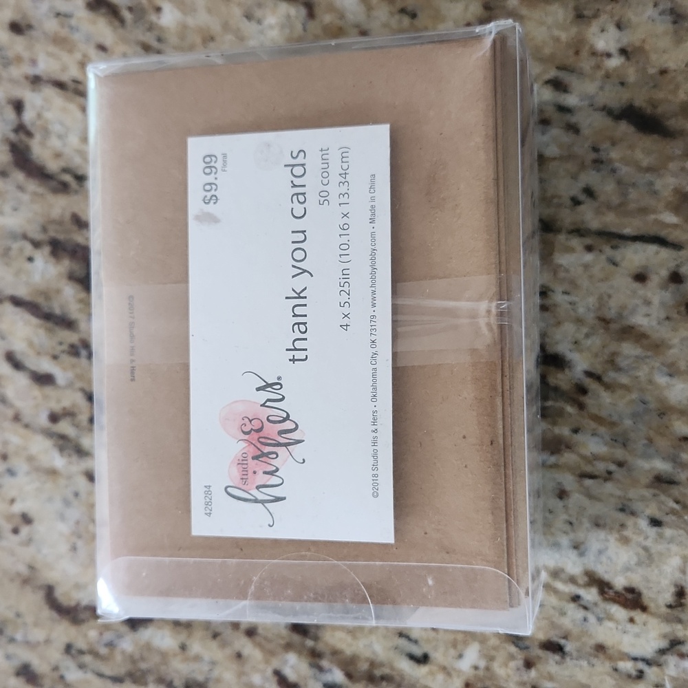 Thank you cards (50 count) - Picture 2 of 3
